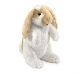 LAPIN LOP DEBOUT MARIONNETTE